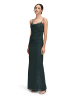 Vera Mont Abendkleid mit Spitzeneinsatz in Dusty Slate