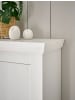 Furn.Design Highboard weiß Pinie Landhaus, Vitrine 140 x 146 cm, Soft-Close-Funktion