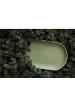 Studio Round Servierplatte North in Matte white/Shiny moss