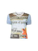 Desigual Hellblaues Baumwoll-T-Shirt
