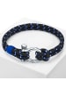 True Rebels Armband Edelstahl in blau