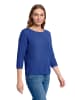 Betty Barclay Basic-Strickpullover mit Rippenstruktur in Adria Blue