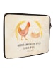 Mr. & Mrs. Panda Notebook Tasche Huhn Stolz mit Spruch in Vintage