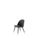 ebuy24 Esszimmerstuhl Velvet Schwarz 2er Set