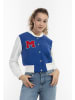 myMo Damen Collegejacke in Königsblau