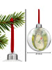 Mr. & Mrs. Panda Kugel Weihnachten Chinchilla Blume Design ohne ... in Weiß