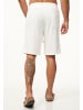 behype Shorts - mit Rippstruktur mit Gummibund für Herren Sommershorts in Weiß