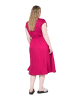 Studio Untold Midikleid in pink rot