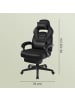 SONGMICS Gaming-Stuhl Cathy in Schwarz - (B)70 x (H)122 x (T)70 cm