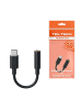 Wisam Teltech Adapter HF Digital Audio Klinke 3,5 mm - USB-C schwarz TAD-A01