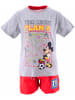 Disney Mickey Mouse 2tlg.Outfit T-Shirt & Shorts Disney Mickey Mouse in Grau