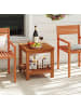 COSTWAY Gartentisch Holz 45 x 45 x 44 cm in Braun