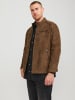 JACK & JONES PLUS Bikerjacke in Lederoptik in Cognac