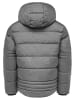 Humy Winterjacke warm gefüttert Kapuze in Hellgrau