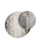 Beliani Patchwork DUTLAR in Braun/Beige - (W) 140 x (H) 1 x (L) 140 cm