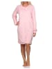 NORMANN Frottee Nachthemd langarm Bündchen - 82095 in rosa