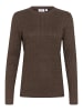 SAINT TROPEZ Strickpullover ZittiSZ Gerade Passform in Major Brown Melange
