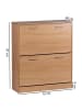 FineBuy Schuhschrank in Braun / Spanplatte / 75x24x87