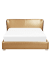 Beliani 9-tlg Doppelbett PARIS in Gold/Silber