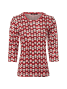 Olsen Langarmshirt Edda in rot beige