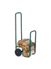 relaxdays Kaminholzwagen in Grün - (B)41 x (H)109,5 x (T)45 cm