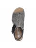 rieker Sandalette in schwarz-kombi