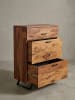 KADIMA DESIGN Kommode 80x120x41,5 cm Massivholz / Metall Flurkommode,