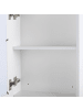 Beliani Bad-Spiegelschrank CONDOR in Weiß/Silber - (W) 40 x (H) 60 x (L) 12 cm