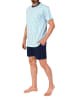 NORMANN Kurzarm Schlafanzug Pyjama Shorty - 84416 in hellblau