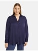 SAMOON Bluse Langarm in Dark Lake Blue