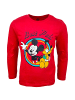 Disney Mickey Mouse Langarmshirt Disney Mickey Mouse in Rot