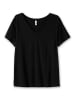 sheego T-Shirt in schwarz
