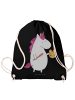 Mr. & Mrs. Panda Gym-Rucksack Einhorn Künstler ohne Spruch in Schwarz