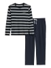 Marc O'Polo Pyjama Mix N Match in dark navy stripe/dark navy