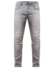 Rusty Neal Jeans Hose "MELVIN" Slim Fit Cotton-Stretch in Light Grey - 3