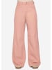 SASSYCLASSY Wide Leg Jeans mit hohem Bund in Rosa