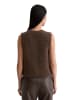 Marc O'Polo Ärmelloser Cardigan regular in shaded brown melange