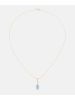 Diamant L'éternel Kette mit Anhänger, mit Blautopas, 375 Gelbgold