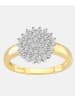 Diamant L'éternel Cluster-Ring aus 375 Gelbgold mit 0.50 Karat Diamant