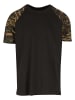 Urban Classics Urban Classics Herren Raglan Contrast Tee in blk/woodcamo