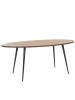 Beliani Esszimmertisch OTTAWA in Braun/Schwarz - (W) 90 x (H) 76 x (L) 180 cm