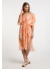 IZIA Damen Kimono in Orange Weiss