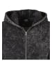 Urban Classics Urban Classics Damen Ladies Short Oversized Towel Washed Zip Hoody in black