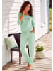 VIVANCE DREAMS Pyjama in jade-gemustert