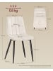 VASAGLE 2er-Set:Esszimmerstuhl Tyra in Beige - (B)52 x (H)83 x (T)43 cm
