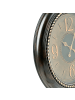 Beliani Wanduhr ALBOI in Schwarz/Gold - (W) 55 x (H) 55 x (L) 5 cm