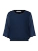 BETTY & CO Blusenshirt mit Webbesatz in Navy Blue