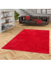 Pergamon Luxus Super Soft Hochflor Langflor Teppich Melia in Weinrot