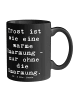 Mr. & Mrs. Panda Tasse Trost Umarmung mit Spruch in Schwarz