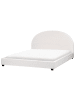 Beliani Doppelbett VAUCLUSE in Weiß - (W) 194 x (H) 112 x (L) 214 cm